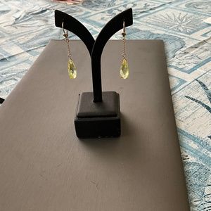 Quartz crystal earrings